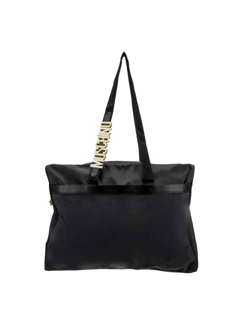 V-29. Moschino Nylon Tote Bag Black